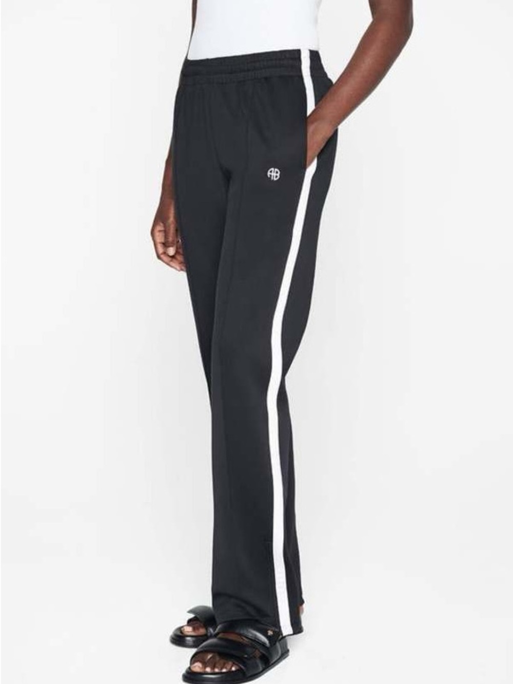 Anine Bing Kameron Track Pants in Black